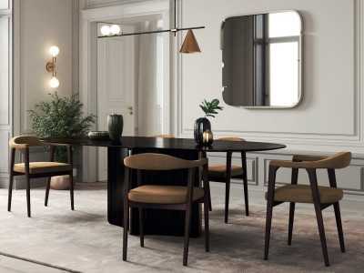 Mesa de comedor ovalada de diseño - YIBUTI