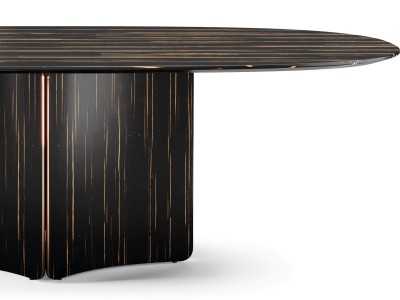 Mesa de comedor ovalada de diseño - YIBUTI
