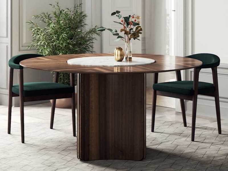 Designer round dining table - YIBUTI