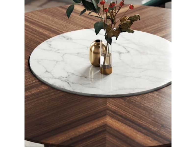 Mesa de comedor redonda de diseño - YIBUTI