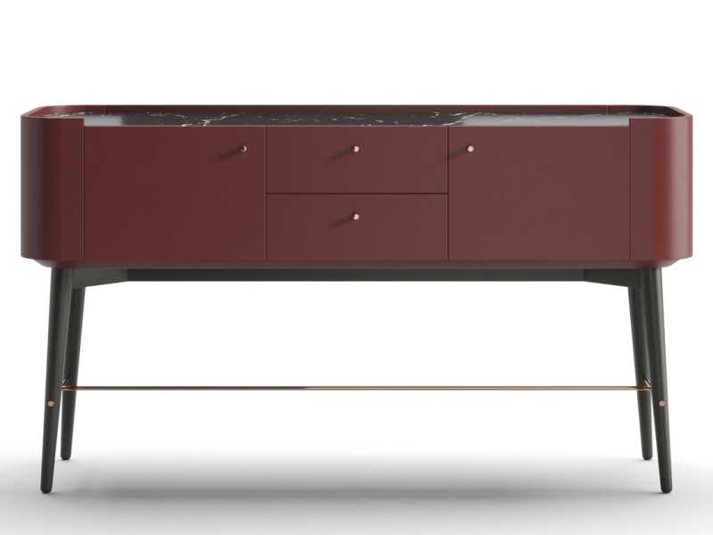 Designer console with marble top - AYESHA