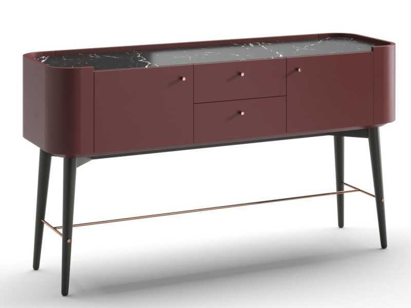 Designer console with marble top - AYESHA