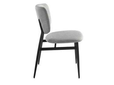 Designer chair with epoxy lacquered stainless steel structure - ANTONELLA