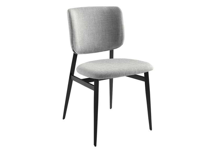 Chaise design avec structure en acier inoxydable laqué époxy - ANTONELLA