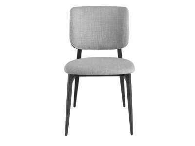 Designer chair with epoxy lacquered stainless steel structure - ANTONELLA