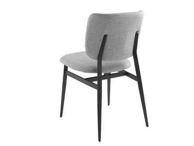 Designer chair with epoxy lacquered stainless steel structure - ANTONELLA