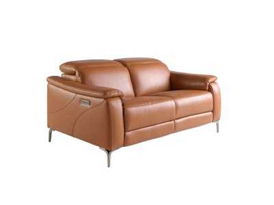Relax sofa upholstered in leather - TARENTO