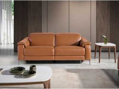 Relax sofa upholstered in leather - TARENTO