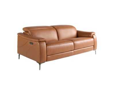 Relax sofa upholstered in leather - TARENTO