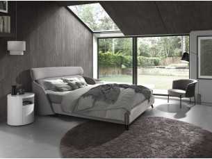 Round lacquered bedside table -RODO BLANCO 2
