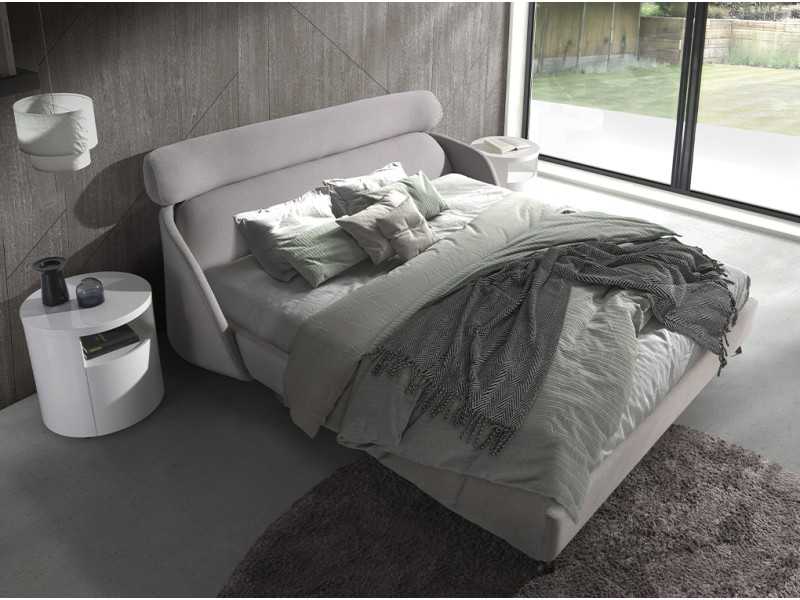 Round lacquered bedside table -RODO BLANCO