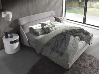Round lacquered bedside table -RODO BLANCO