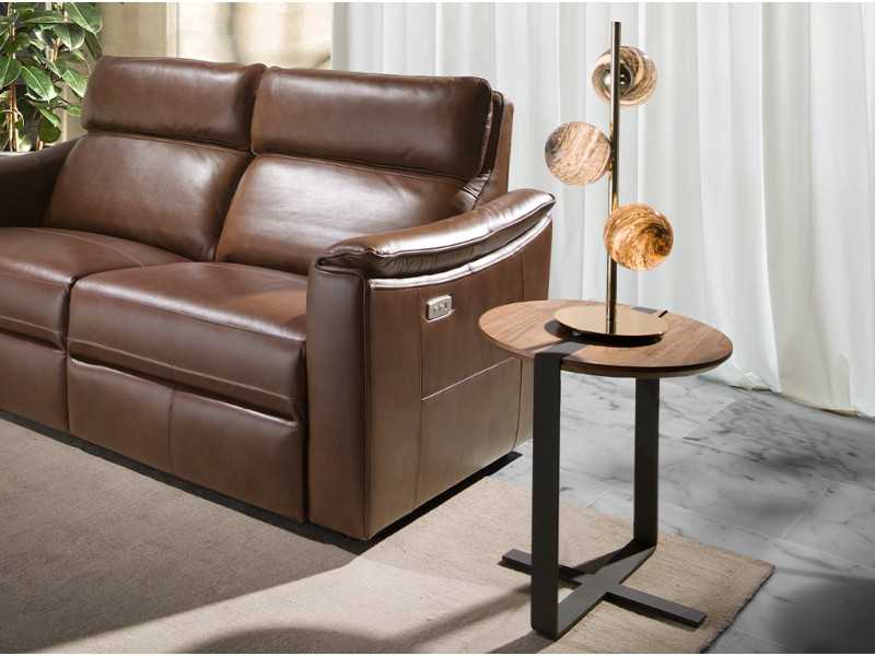 Lámpara de sobremesa en acero y cristal - VERNE