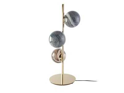 Lámpara de sobremesa en acero y cristal - VERNE