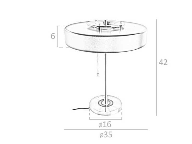 Aluminum table lamp - CAMUS