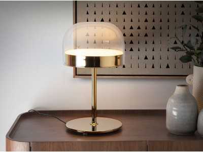 Lampe de table en acier et verre - MUSSO