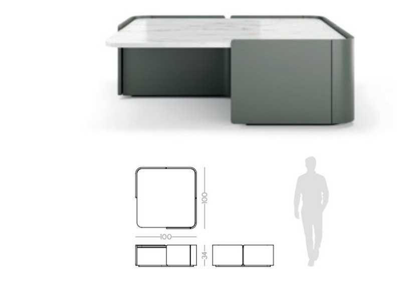 Table basse haute design - BOCCACCIO