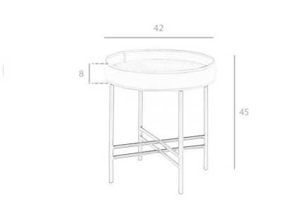 Ensemble de tables basses rondes de différentes hauteurs - CAMILLE