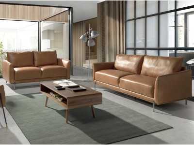 Mesa de centro chapada en nogal - RETRO Mesa de centro chapada en nogal - RETRO