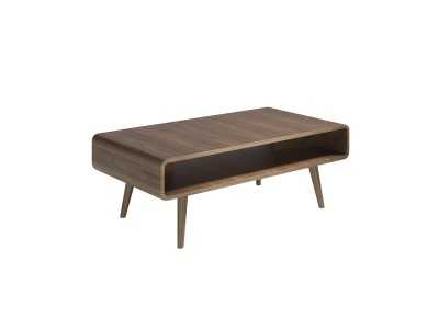 Table basse en placage de noyer - RETRO