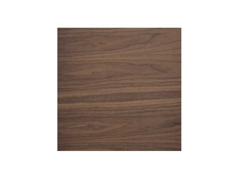 Walnut coffee table with tempered glass - DAISY