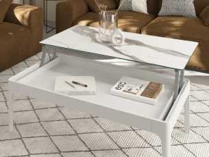 Lacquered coffee table with lifting top - LAGOS 2