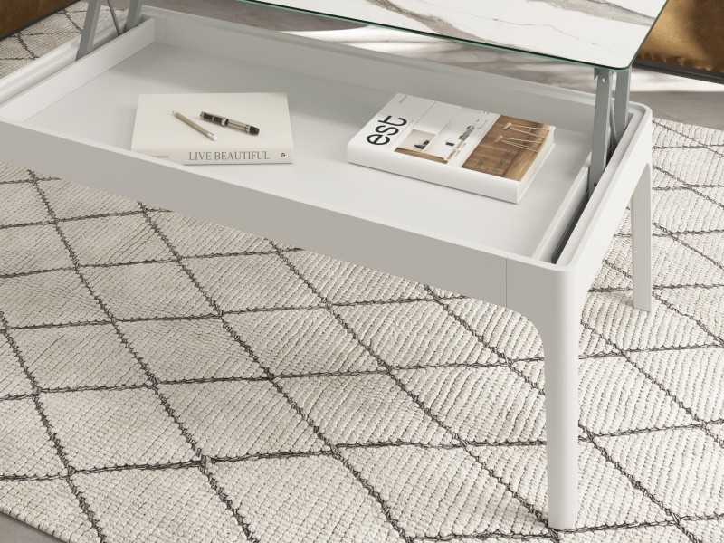 Lacquered coffee table with lifting top - LAGOS