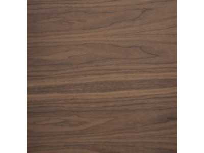 Round dining table in walnut wood and rotating plate - DERBY