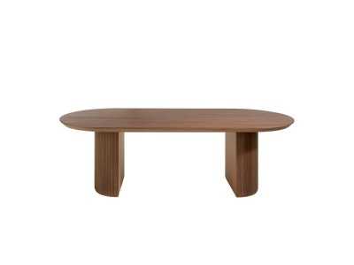 Oval dining table in walnut - BRIGHTON