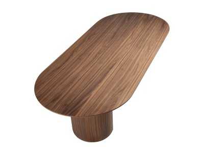 Oval dining table in walnut - BRIGHTON