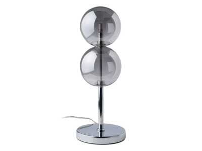 Table lamp in chromed steel and glass - BULLES 3