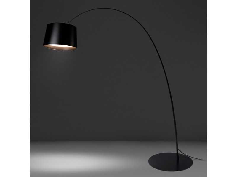 Black stainless steel floor lamp - EVERE