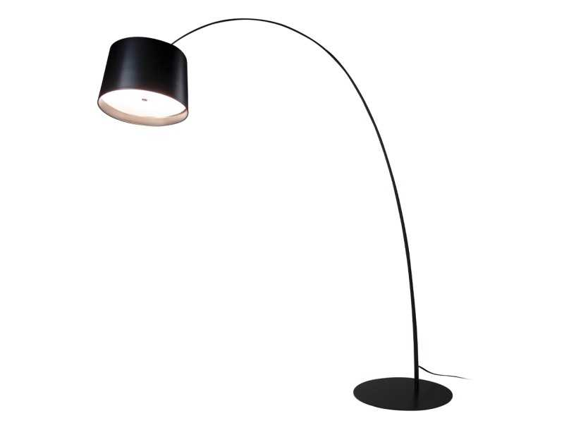 Black stainless steel floor lamp - EVERE