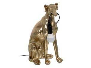 Golden resin table lamp - GALGO