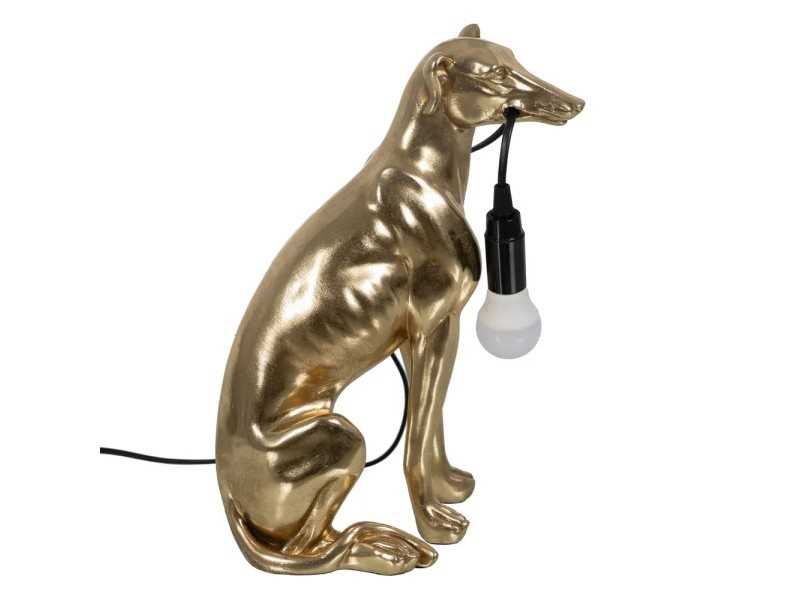Lampe de table en résine dorée - GALGO