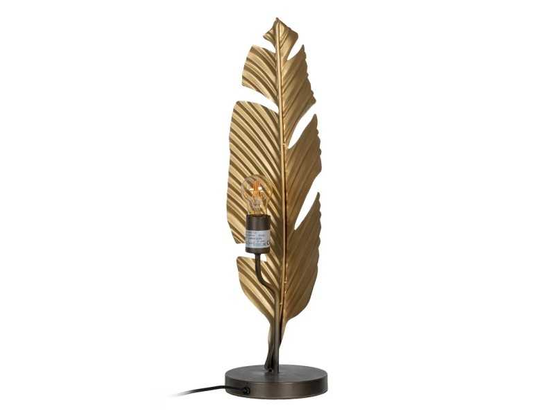 Lampe de table en métal doré - HOJA