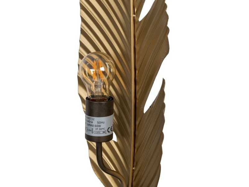 Table lamp in gold metal - HOJA