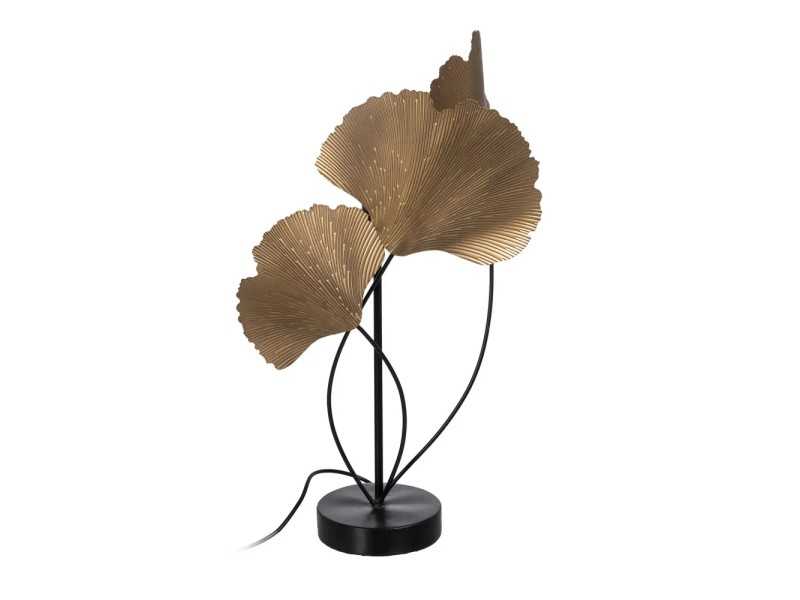 Table lamp in gold steel - FEUILLES