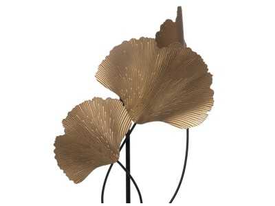 Lámpara de sobremesa en acero dorado - FEUILLES