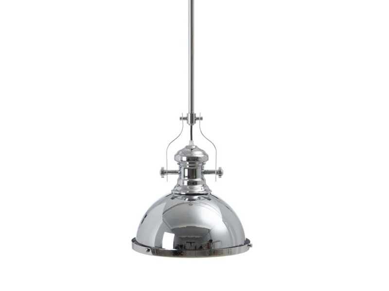Chromed steel ceiling lamp - FACTORY