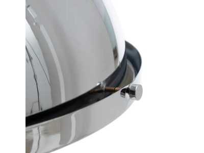 Chromed steel ceiling lamp - FACTORY