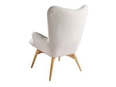 Sillón tapizado con base en madera de fresno - TAYLOR Sillón tapizado con base en madera de fresno - TAYLOR