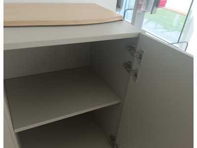 Aparador lacado con detalles en roble - EDELWEISS