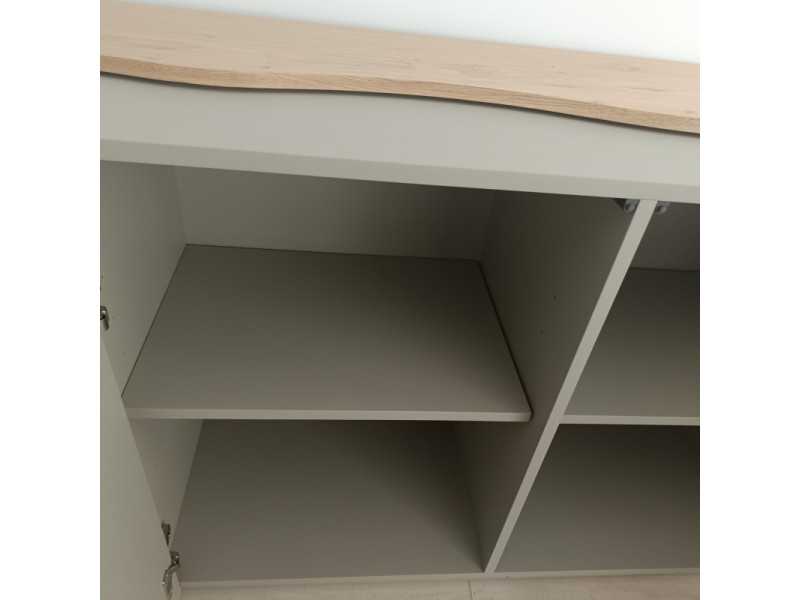 Aparador lacado con detalles en roble - EDELWEISS