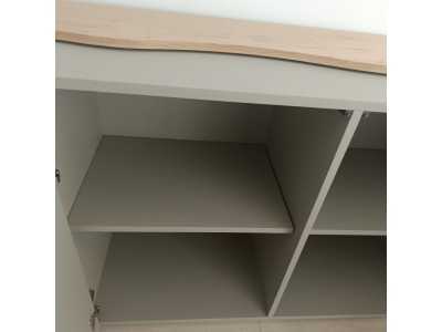Aparador lacado con detalles en roble - EDELWEISS