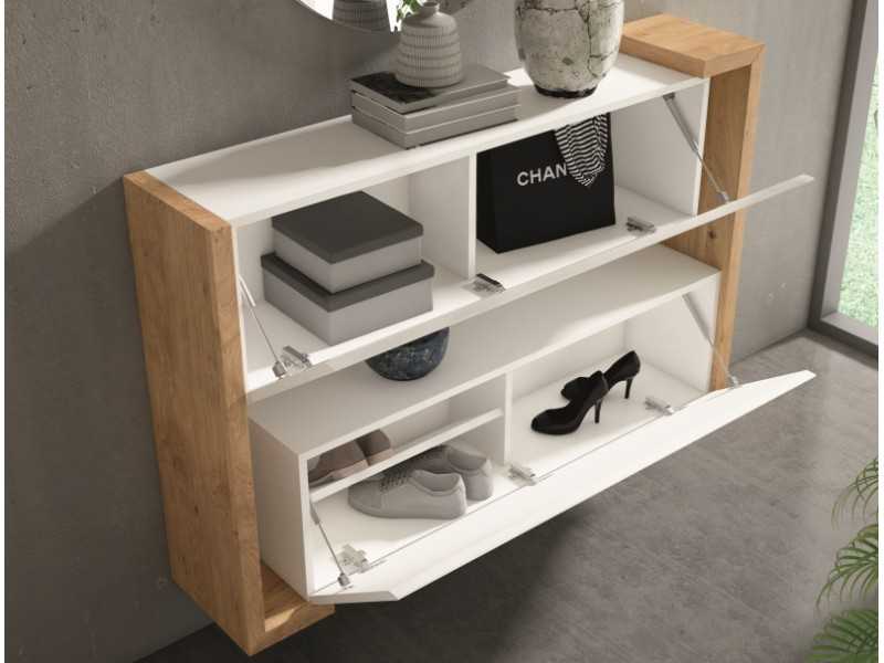 Cómoda en madera de roble con frentes lacados - LEKNES