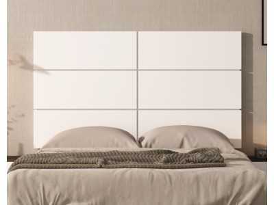Modern design lacquered full bed with suspension bed base - JOHAN
