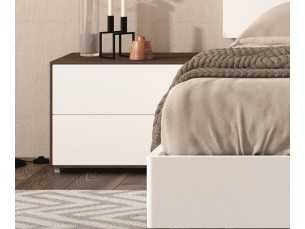 Lacquered 2-drawer bedside table - JOHAN 2