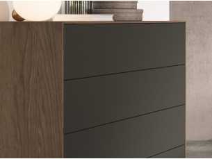 Lacquered 4-drawer chest of drawers - JOHAN 2