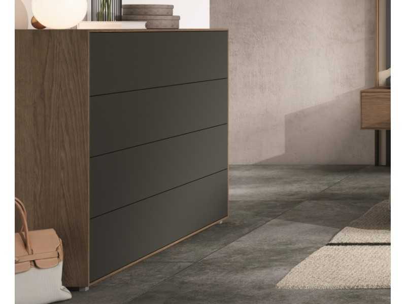 Commode laquée 4 tiroirs - JOHAN